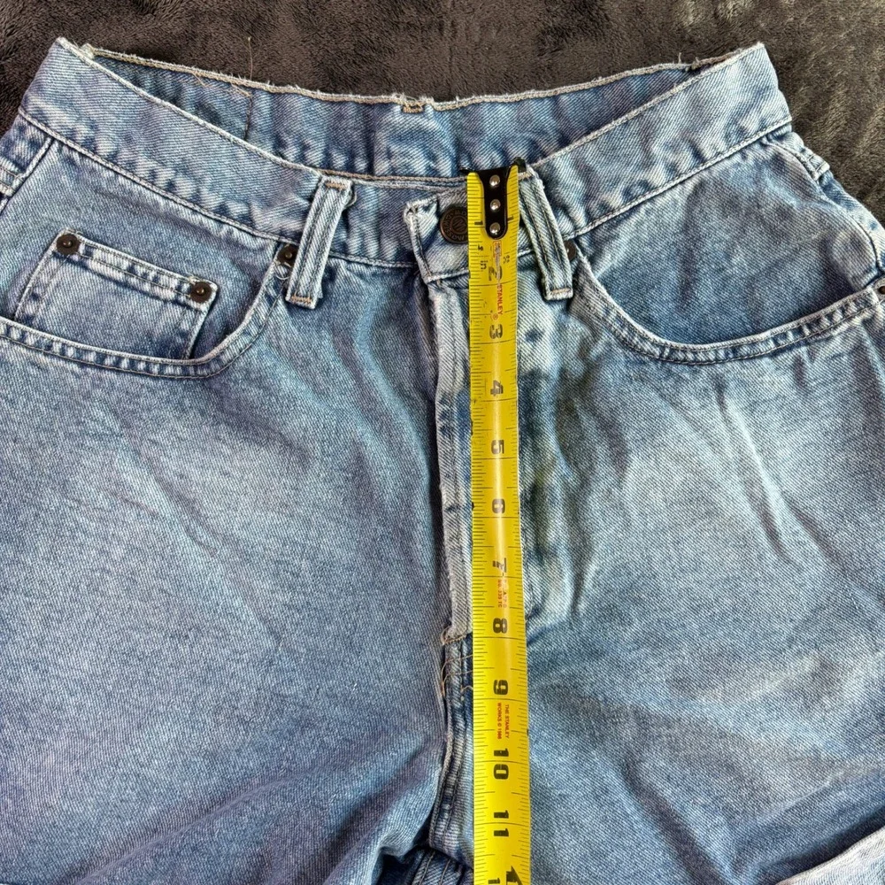 Vintage Mossimo High Waisted Denim Shorts Light Wash Blue‎ Cotton Made in USA 29